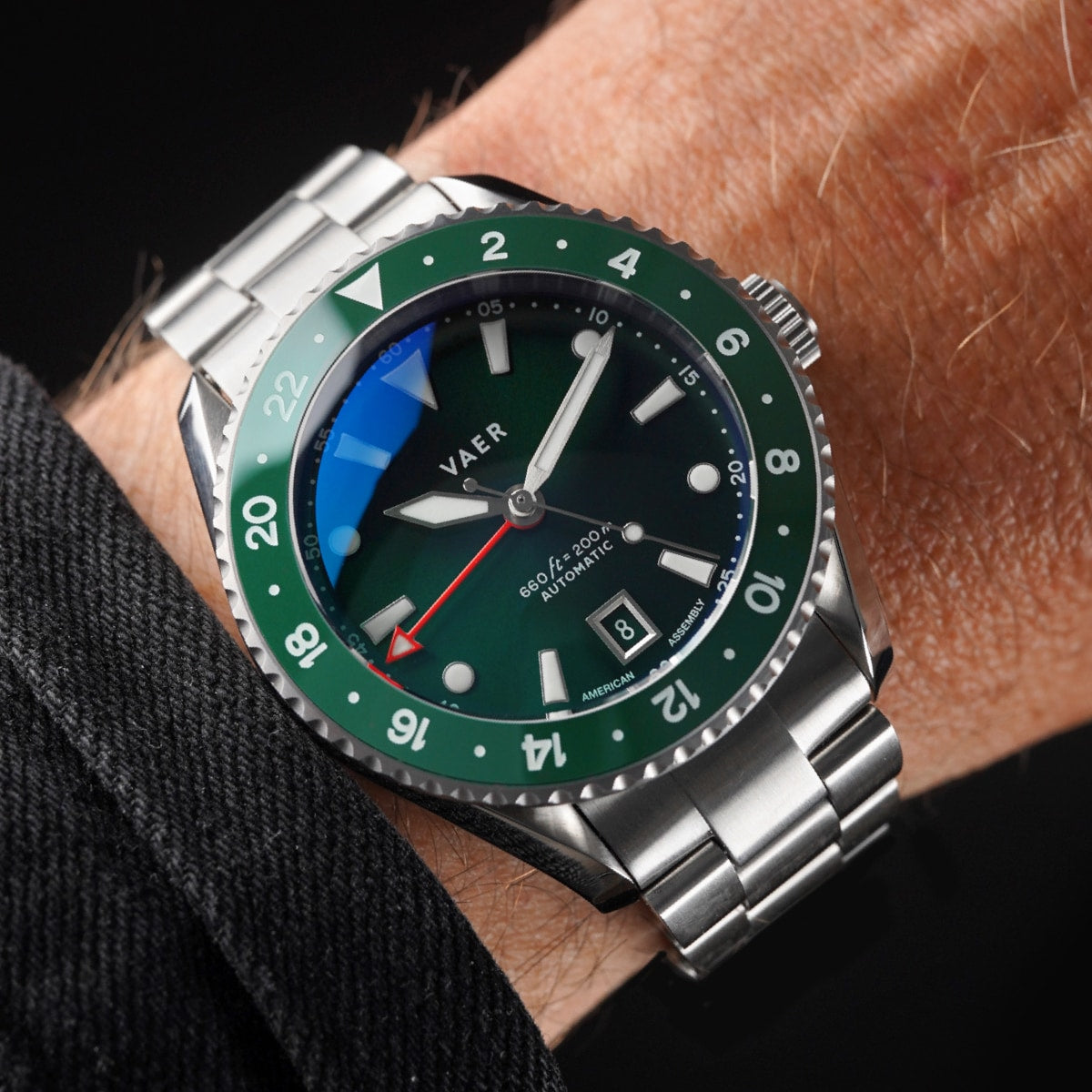 G5 Meridian Green - 39mm USA GMT