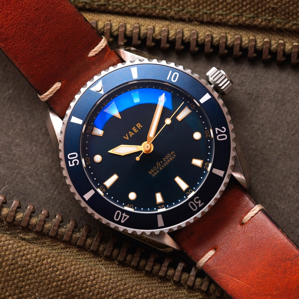 D5 Meridian Navy - USA Auto 39mm