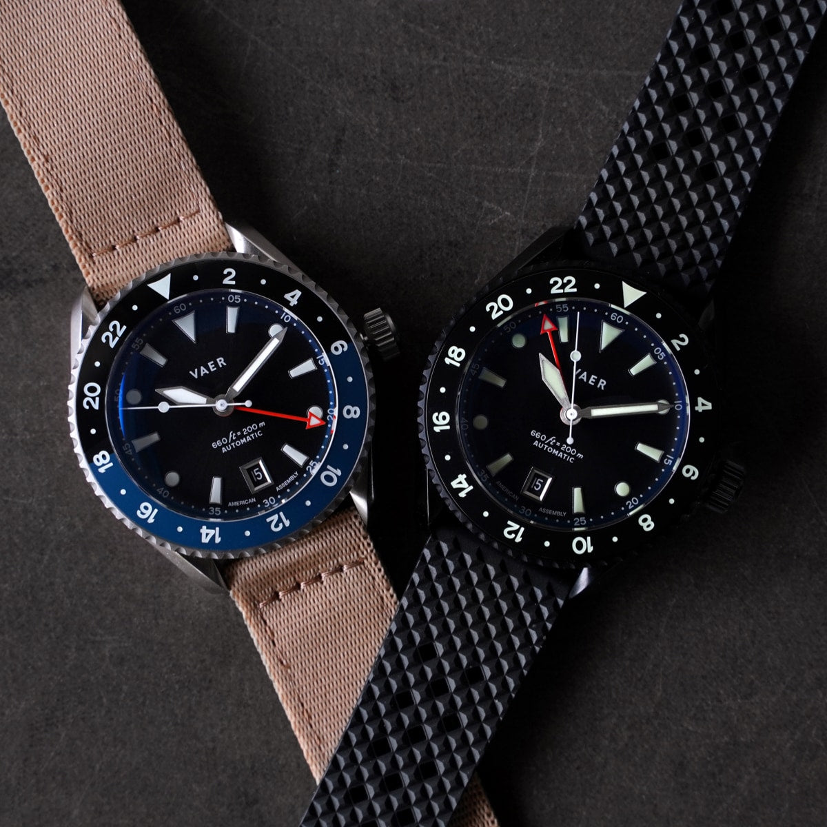 G5 Meridian Navy/Black - 39mm USA GMT