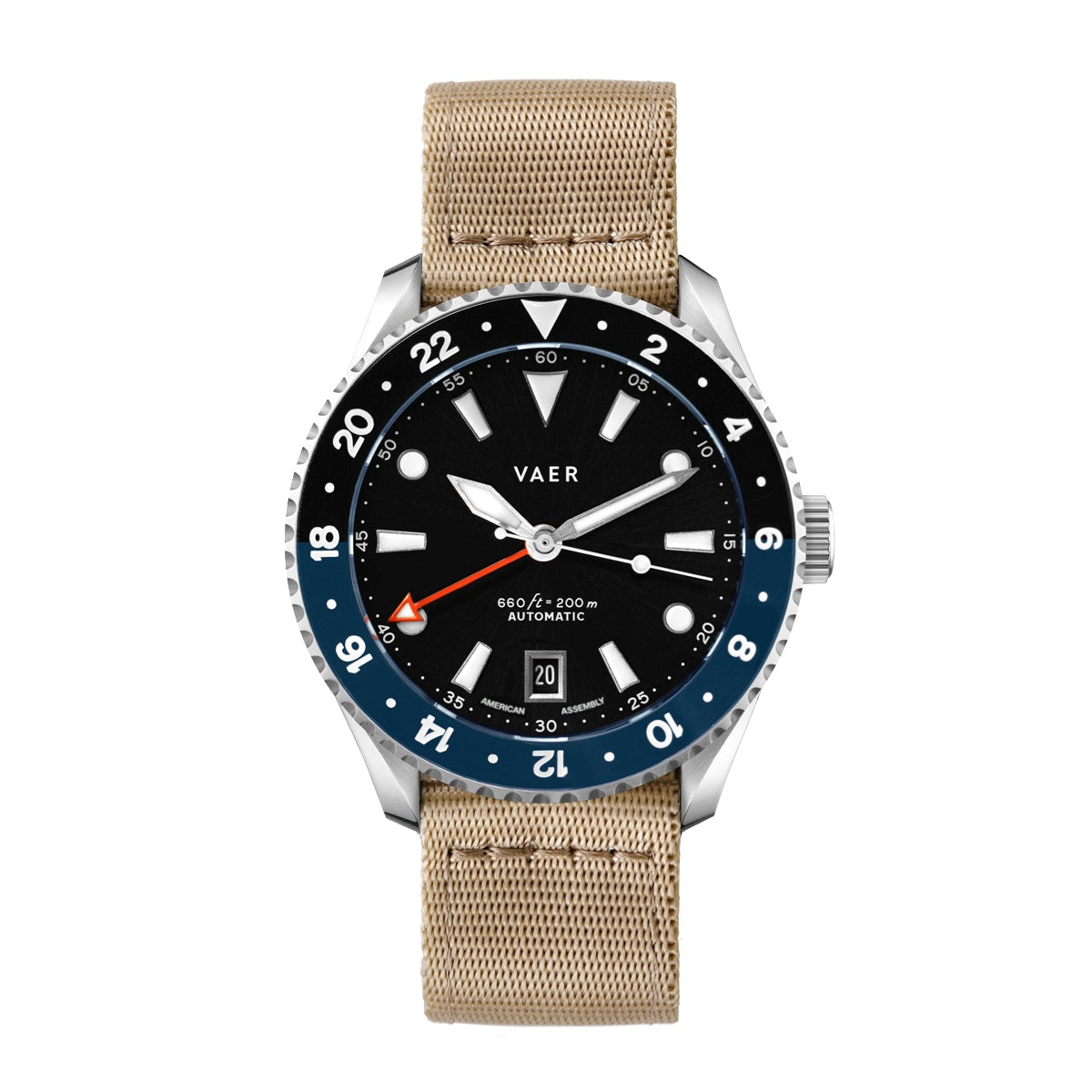 G5 Meridian Navy/Black - 39mm USA GMT