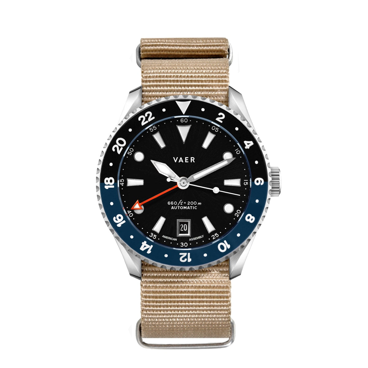 G5 Meridian Navy/Black - 39mm USA GMT