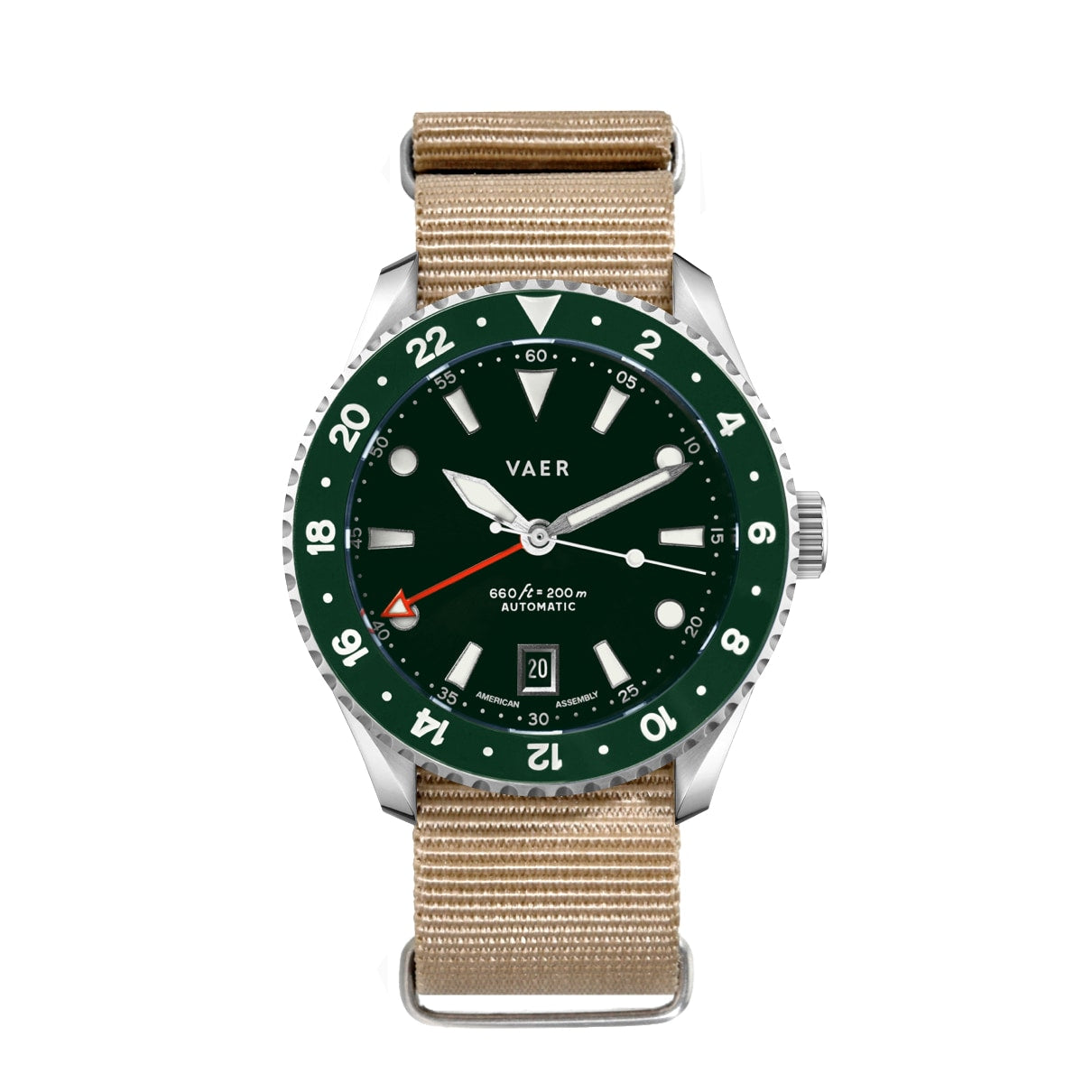 G5 Meridian Green - 39mm USA GMT