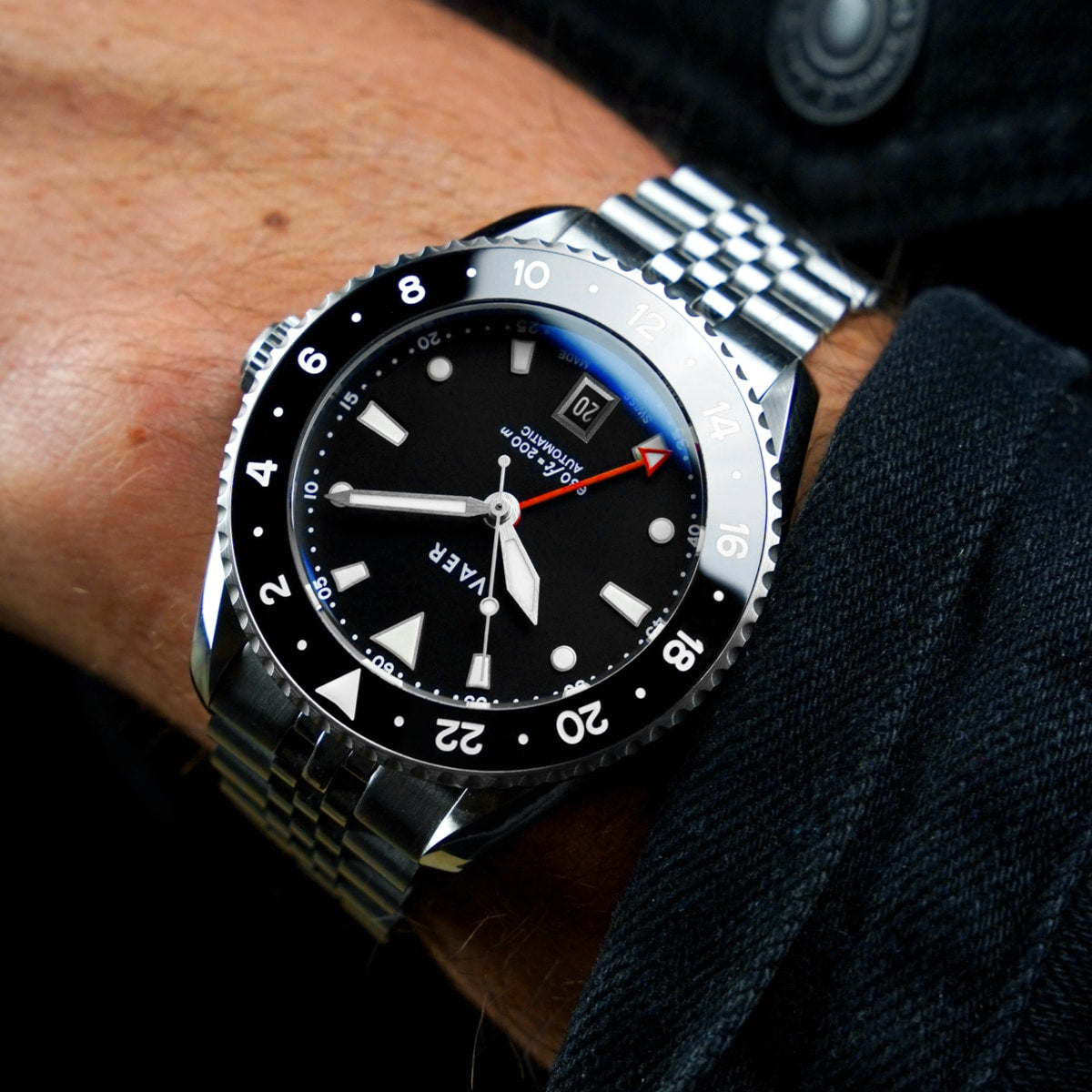 G7 Meridian Black - 39mm Swiss GMT