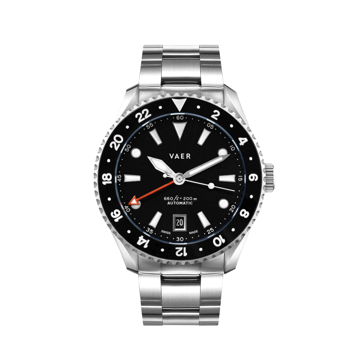 G7 Meridian Black - 39mm Swiss GMT