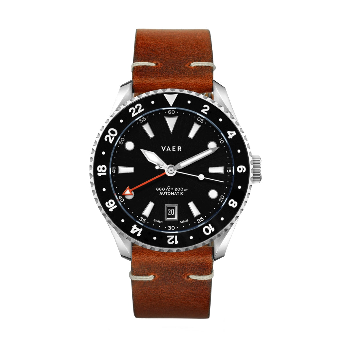 G7 Meridian Black - 39mm Swiss GMT