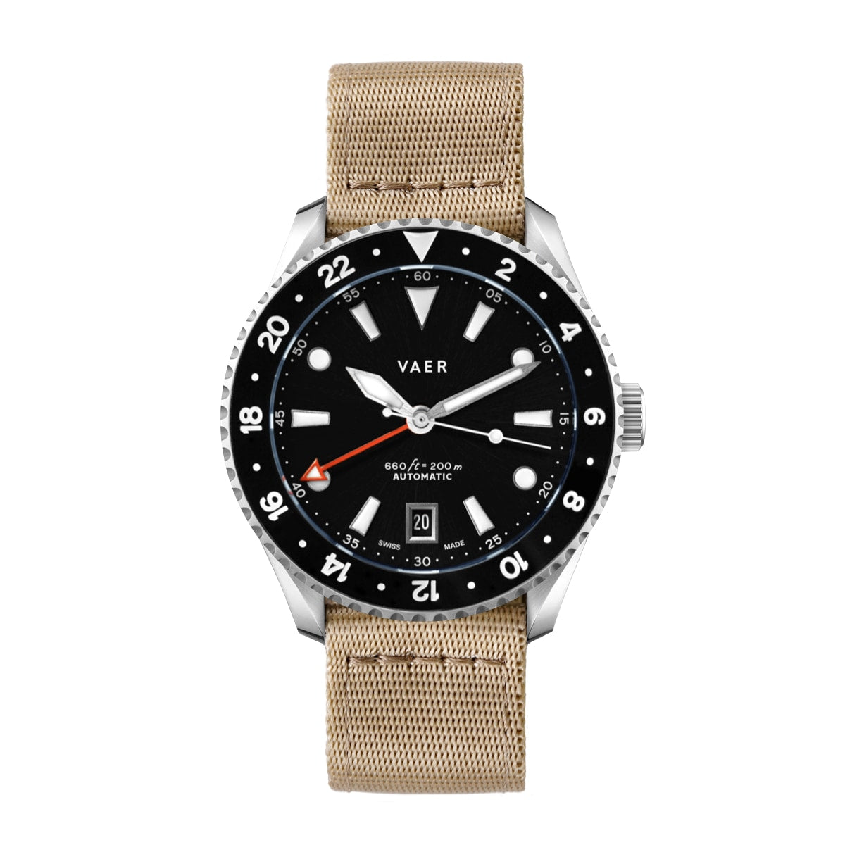 G7 Meridian Black - 39mm Swiss GMT