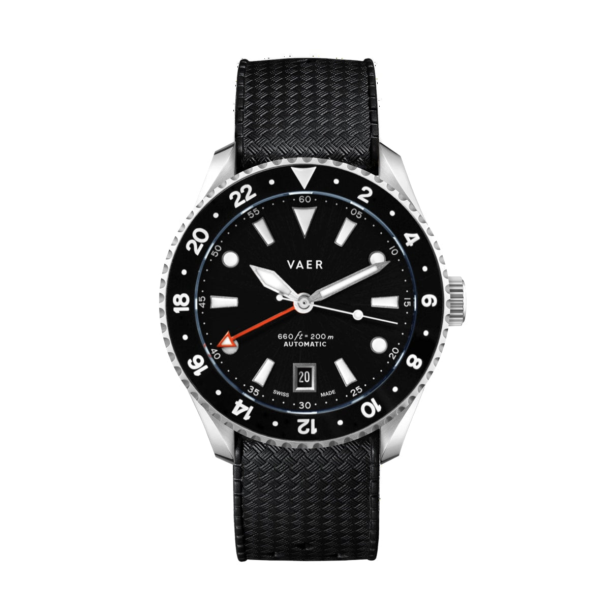 G7 Meridian Black - 39mm Swiss GMT