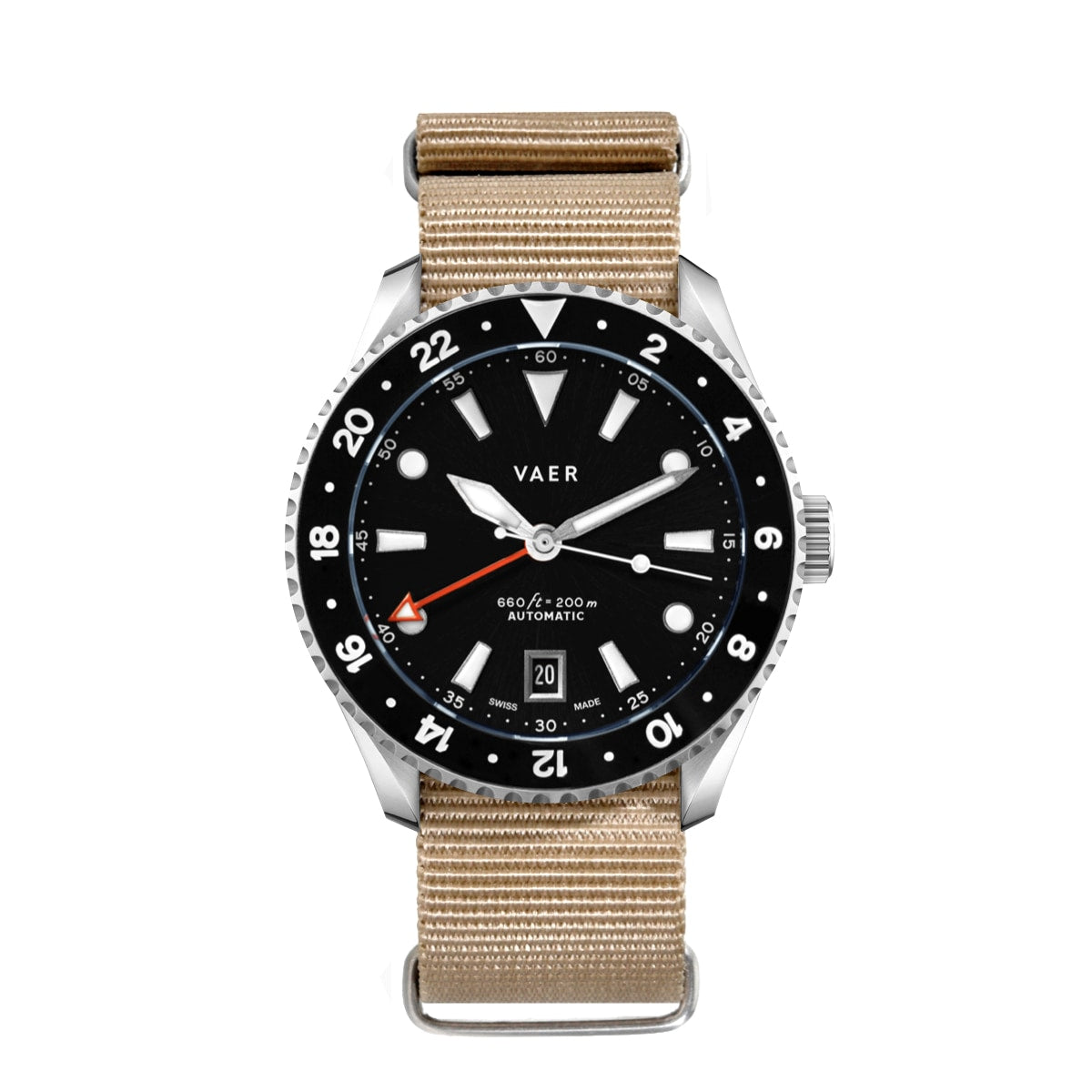 G7 Meridian Black - 39mm Swiss GMT