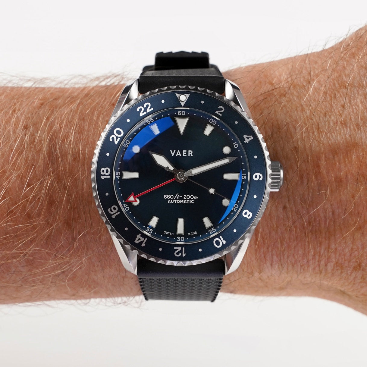 G7 Meridian Navy - 39mm Swiss GMT