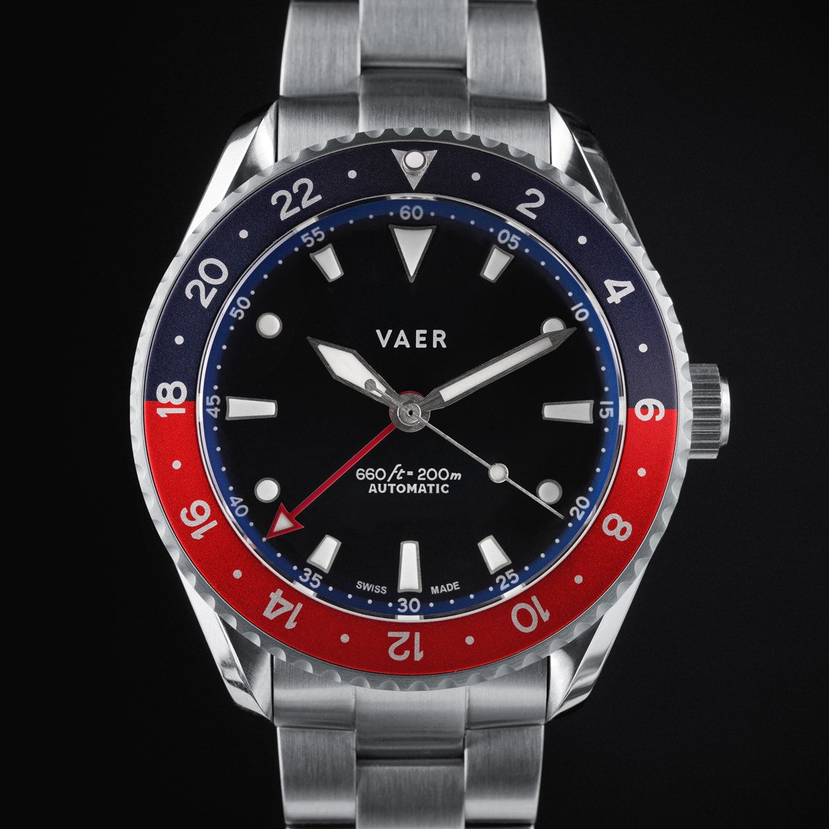 G7 Meridian Navy/Red - 39mm Swiss GMT