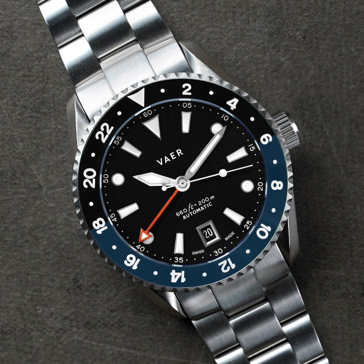 G7 Meridian Navy/Black - 39mm Swiss GMT