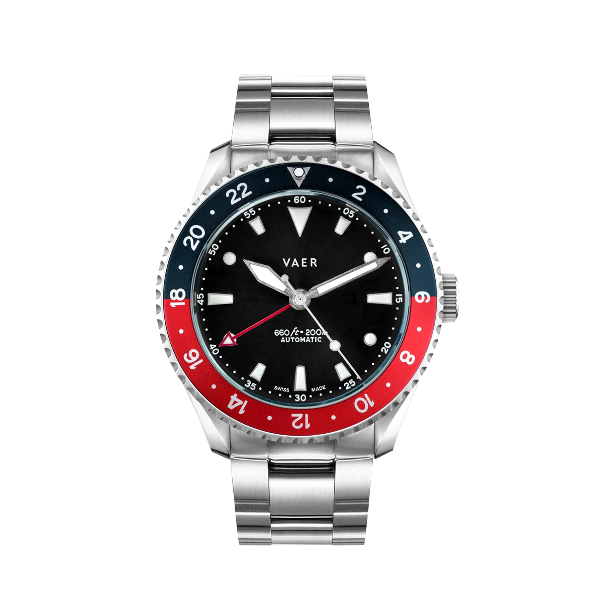 G7 Meridian Navy/Red - 39mm Swiss GMT