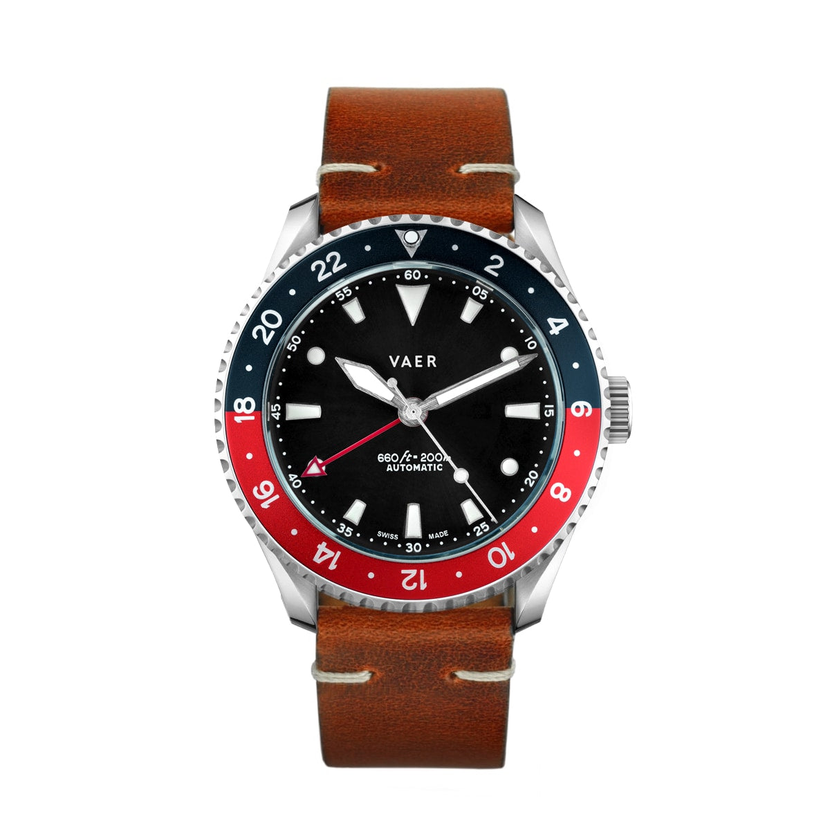 G7 Meridian Navy/Red - 39mm Swiss GMT