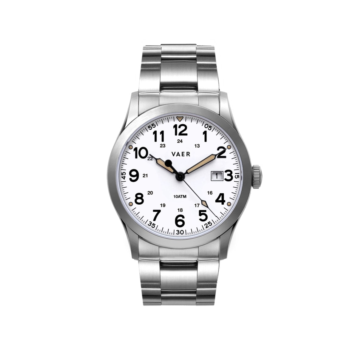 S3 Calendar Field White - 36mm Quartz