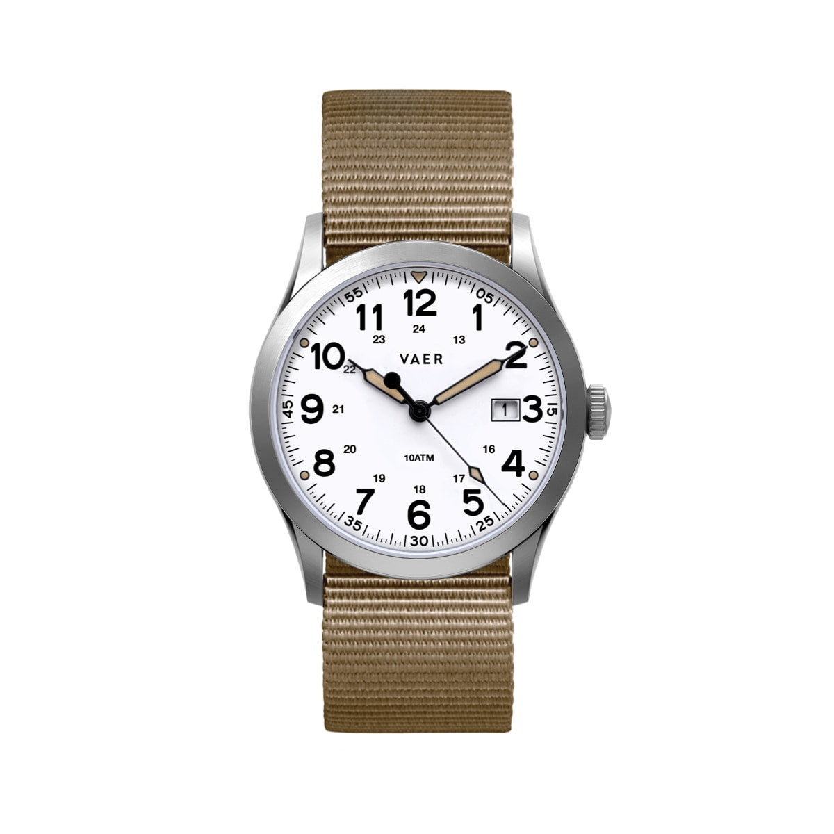 S3 Calendar Field White - 36mm Quartz