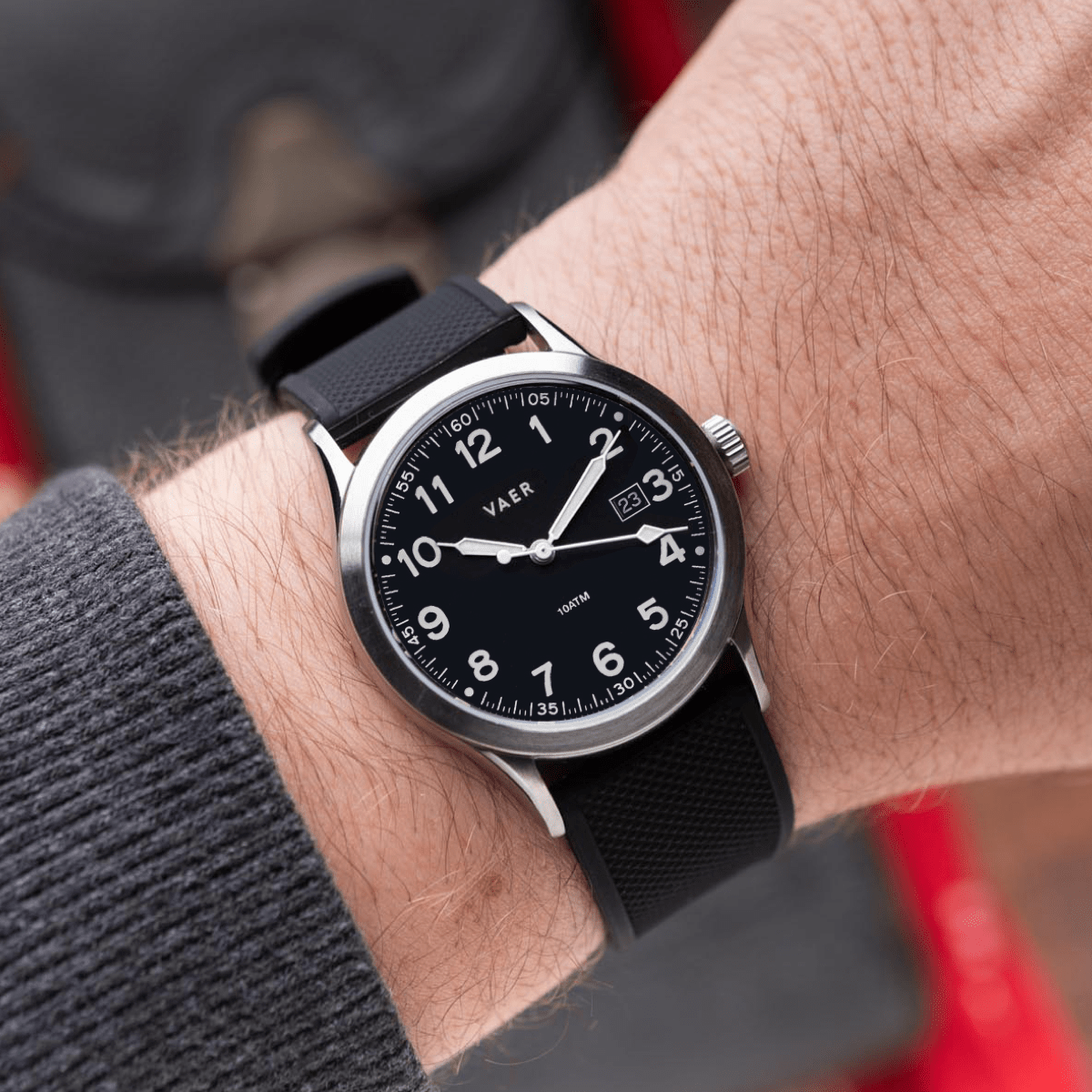 S3 Calendar Field Black - 36mm Quartz