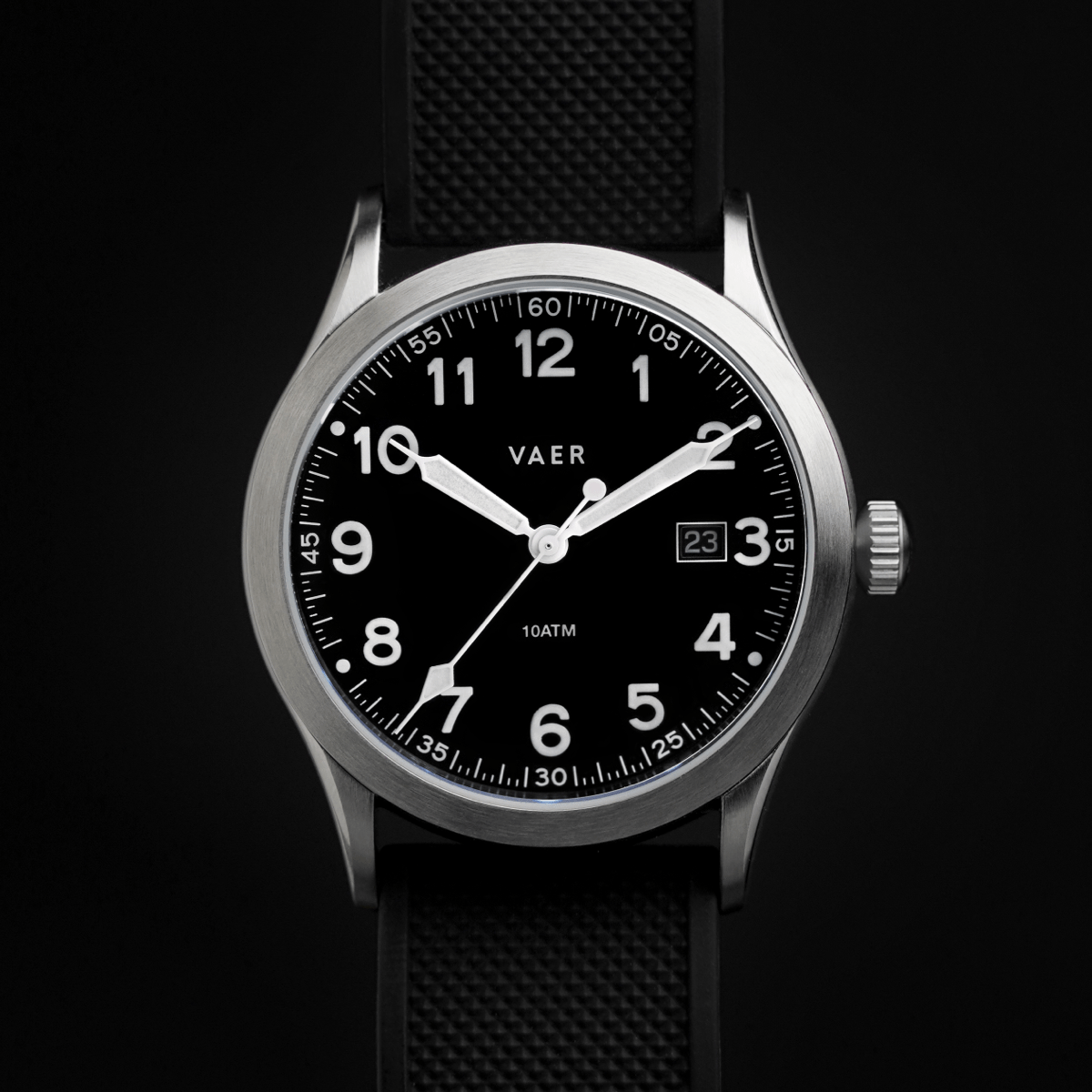 S3 Calendar Field Black - 36mm Quartz